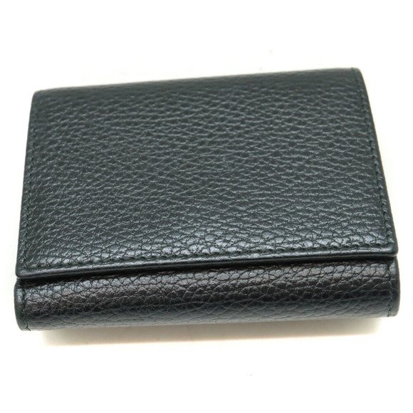 Gucci Tri Marmont GG Wallet Leather Black - Picture 1 of 6